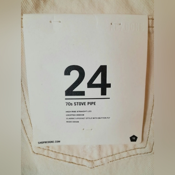 Levi's Redone White Vintage Women's Jeans High Rise Straight Leg Size 24 NWT - Picture 5 of 16